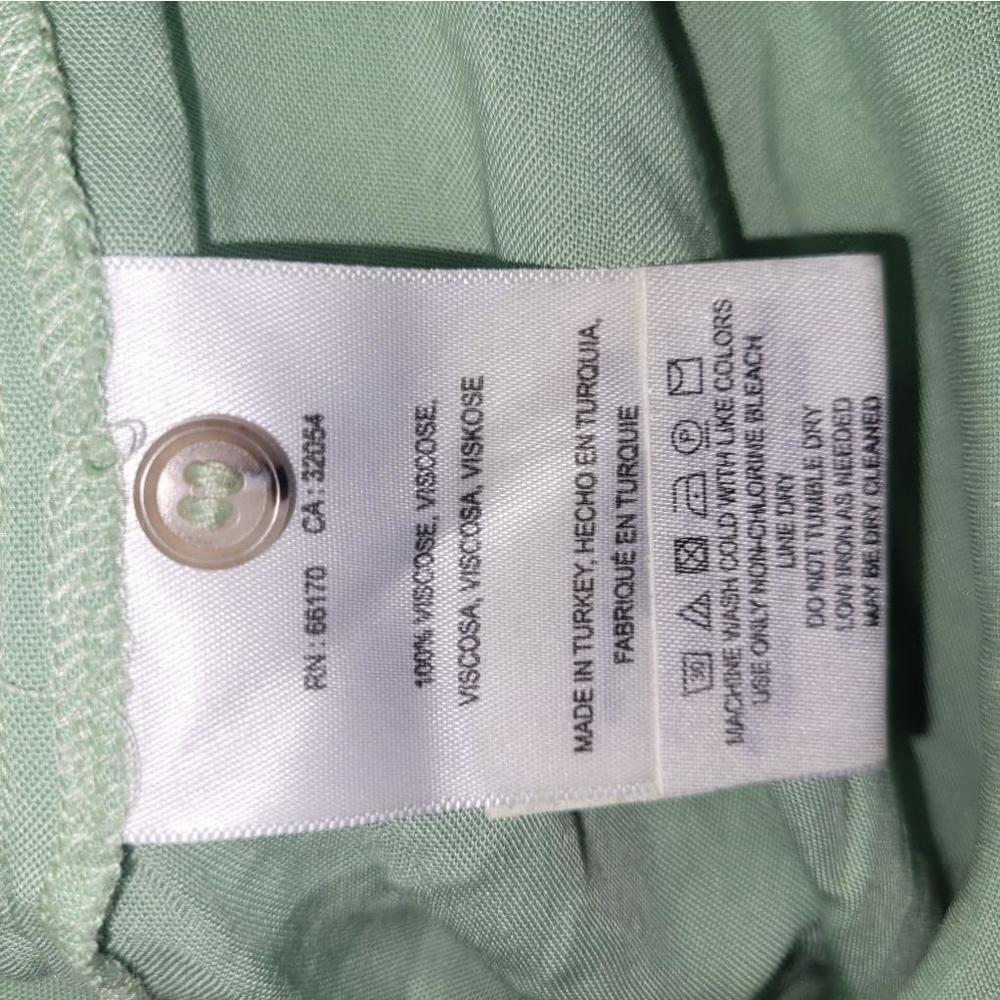 Women's Anthropologie Maeve Green Button Down Shirt Size S - Picture 8 of 8